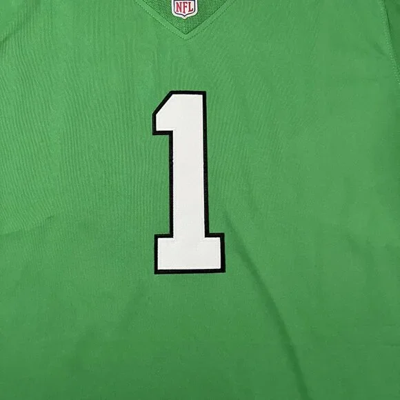 Philadelphia Eagles NFL #1 HURTS Green Jersey